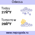 Weather forecast for Odessa